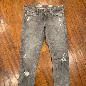 AG Grey ripped Jeans Size